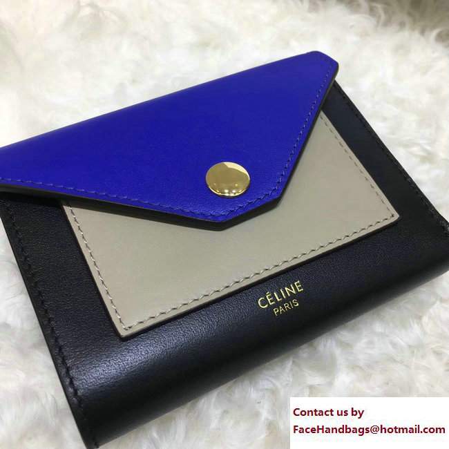 Celine Pocket Trifolded Multifunction Small Wallet 103783 03