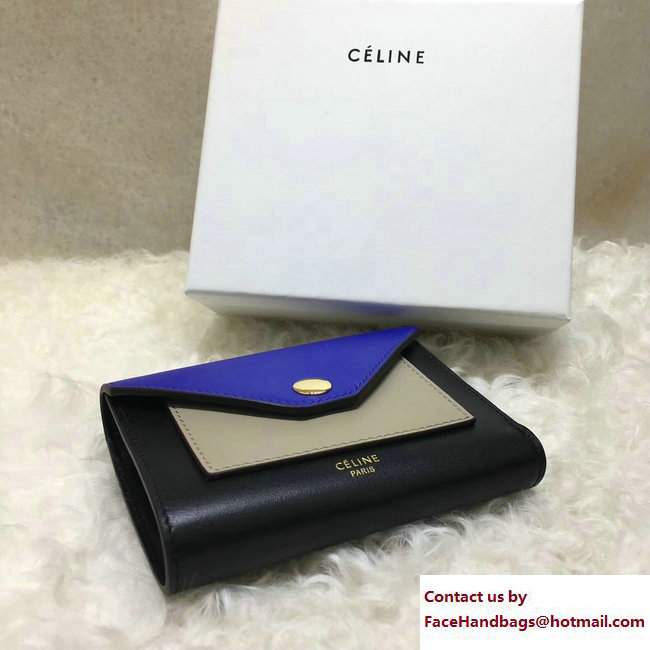 Celine Pocket Trifolded Multifunction Small Wallet 103783 03