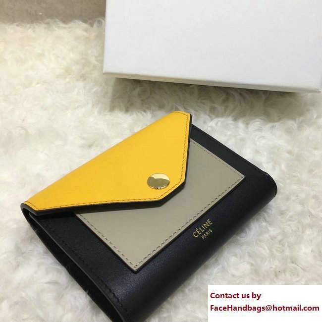 Celine Pocket Trifolded Multifunction Small Wallet 103783 05