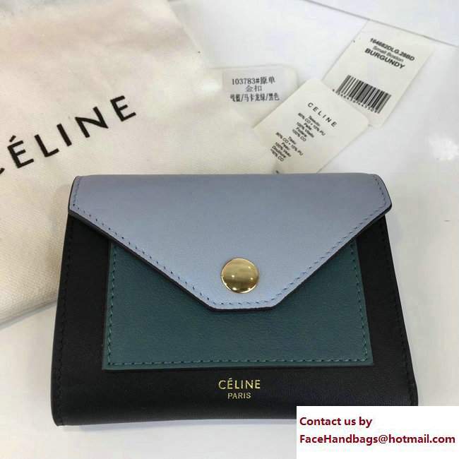 Celine Pocket Trifolded Multifunction Small Wallet 103783 07