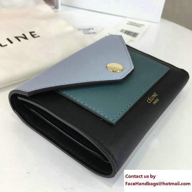 Celine Pocket Trifolded Multifunction Small Wallet 103783 07