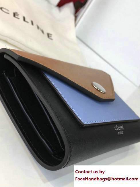 Celine Pocket Trifolded Multifunction Small Wallet 103783 08