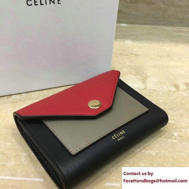 Celine Pocket Trifolded Multifunction Small Wallet 103783 09