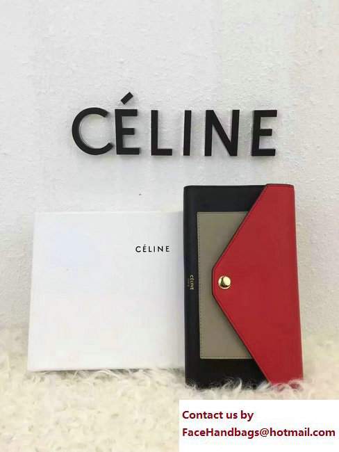 Celine Pocket Trifolded Multifunction Wallet 105853 01