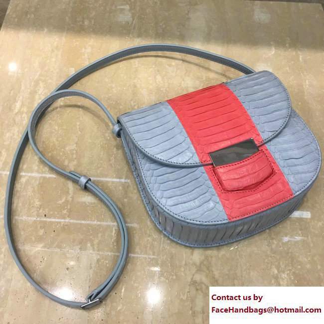 Celine Watersnake Small Trotteur Shoulder Bag Cloud/Poppy 2017