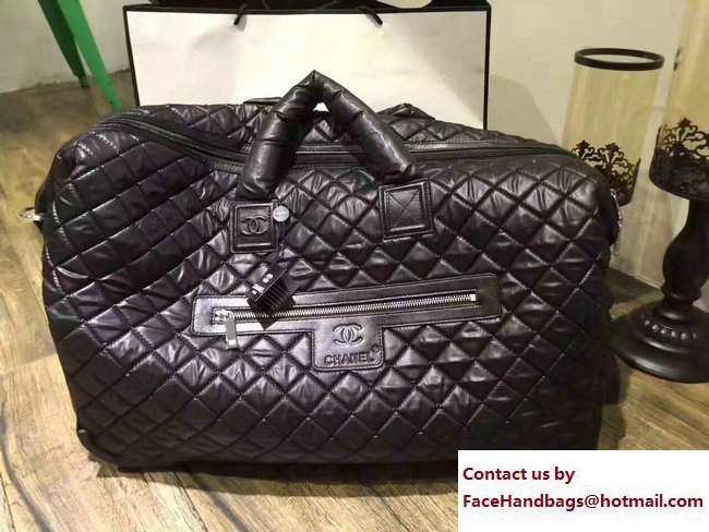 Chanel Coco Cocoon Luggage Black 2017