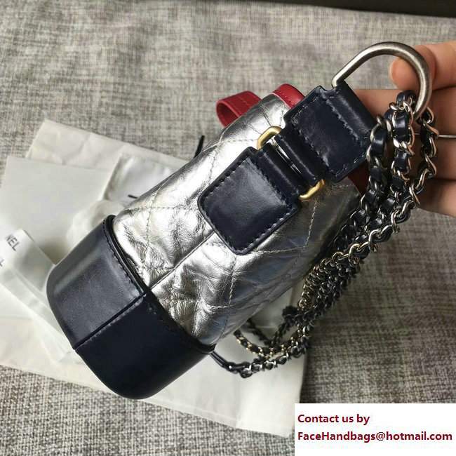 Chanel Gabrielle Small Hobo Bag A91810 Red/Silver/Blue 2017