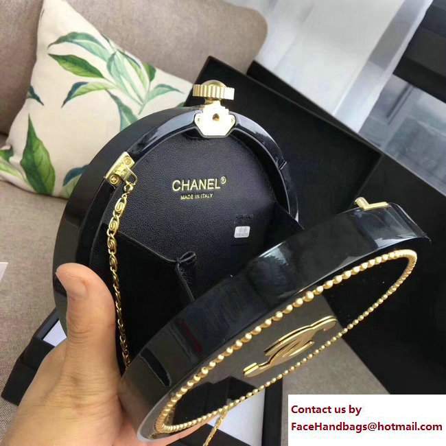 Chanel Owl Embellished Minaudiere Bag Black/Gold Cruise 2018