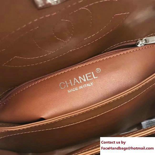 Chanel Trendy CC Small Flap Top Handle Bag A92236 Caramel/Silver 2017