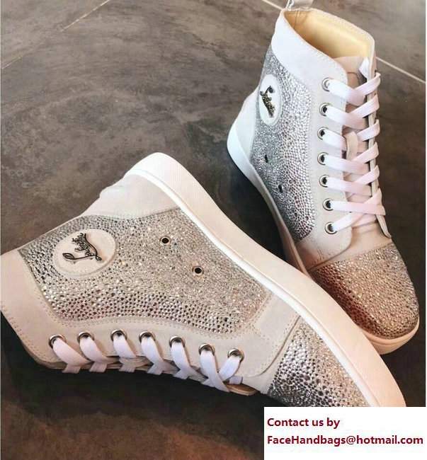 Christian Louboutin Louis Strass Sneakers White 2017