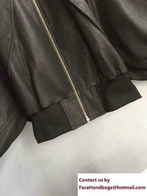 Dior Director Bee Leather Jacket 2017