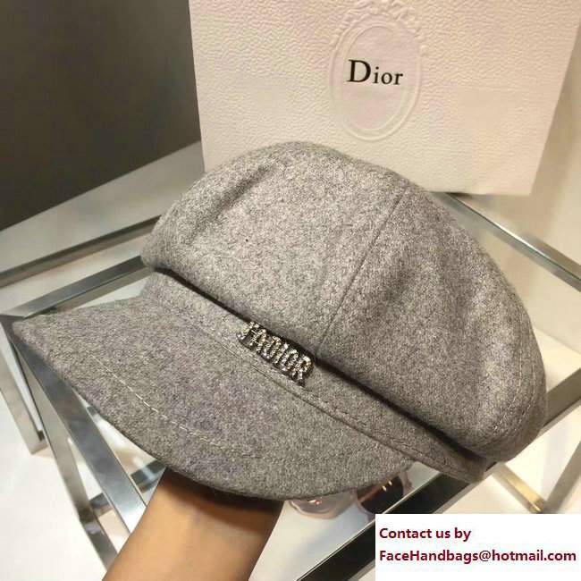 Dior J'adior Hat Gray 2017