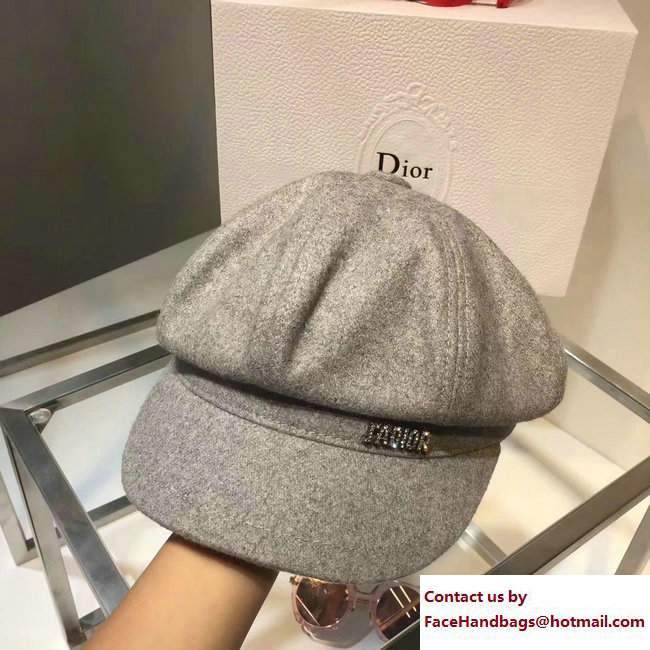 Dior J'adior Hat Gray 2017