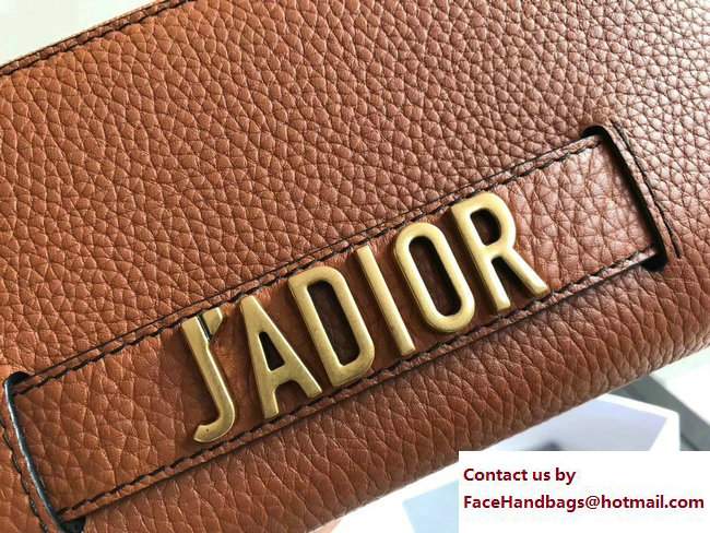 Dior J'adior Voyageur Croisiere Wallet Grained Caramel 2017