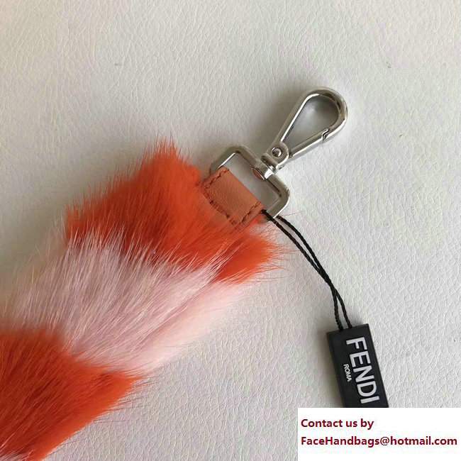 Fendi Mini Short Shoulder Strap You Mink Fur Orange/Pink 2017