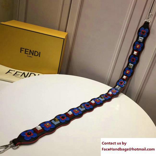 Fendi Shoulder Strap You Studs And Flowerland Flowers Blue 2017