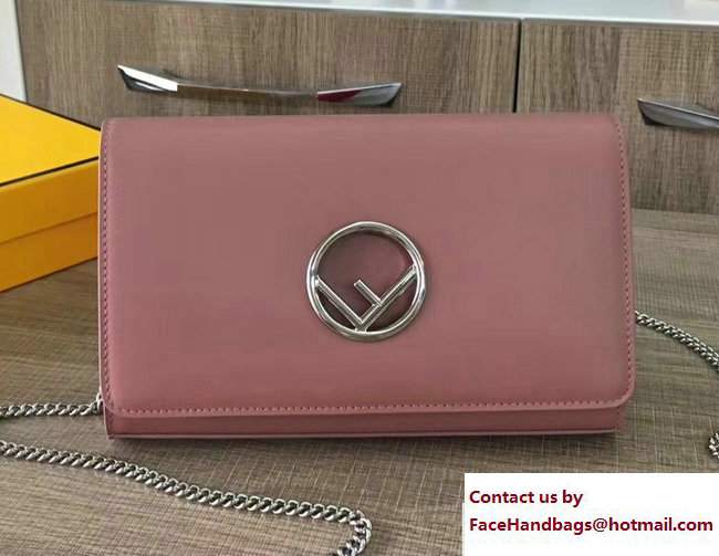 Fendi Wallet On Chain Woc Mini Bag Pink With Logo 2017