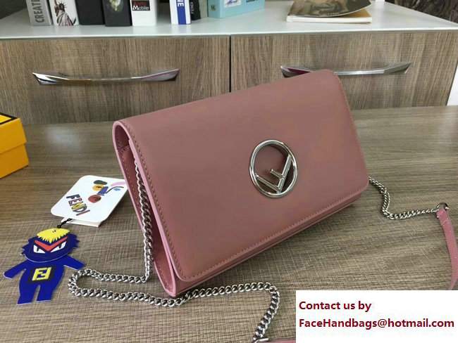 Fendi Wallet On Chain Woc Mini Bag Pink With Logo 2017