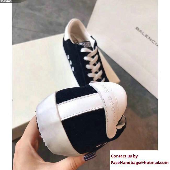 Golden Goose Deluxe Brand GGDB Velvet Super Star Lovers Sneakers Black 2017