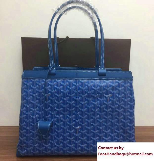 Goyard Bellechasse Biaude Tote Bag Blue