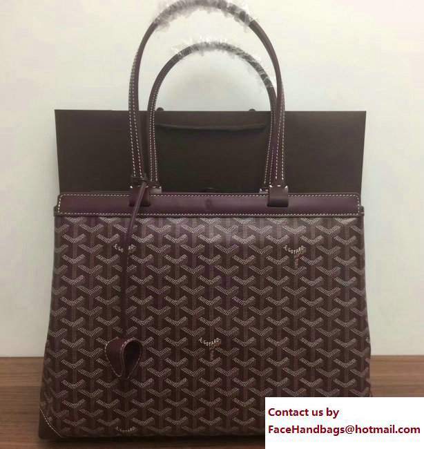 Goyard Bellechasse Biaude Tote Bag Burgundy