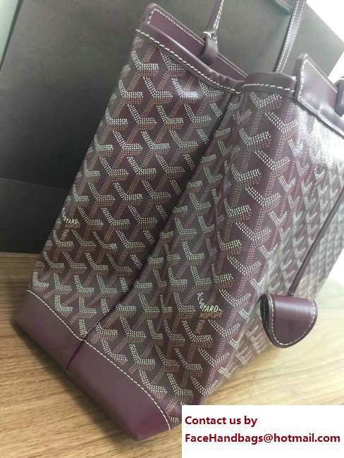 Goyard Bellechasse Biaude Tote Bag Burgundy