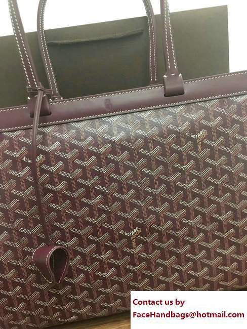 Goyard Bellechasse Biaude Tote Bag Burgundy