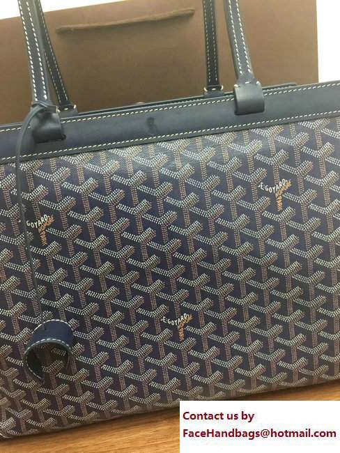 Goyard Bellechasse Biaude Tote Bag Dark Blue