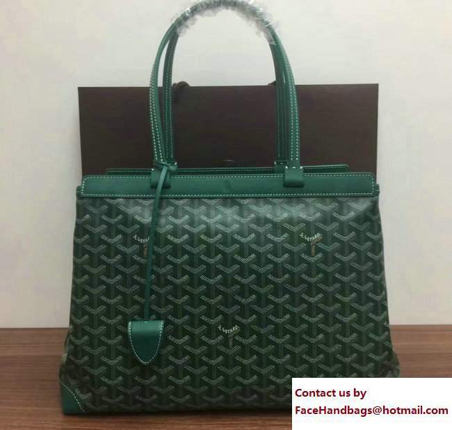 Goyard Bellechasse Biaude Tote Bag Green