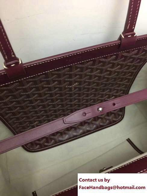 Goyard Bellechasse Biaude Tote Bag Leather Burgundy