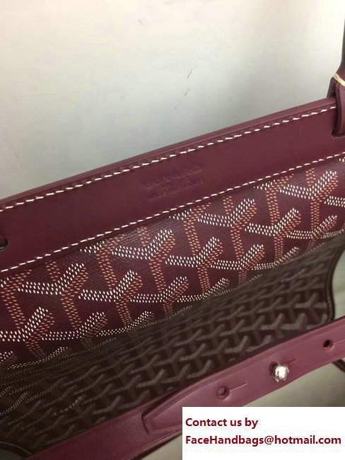 Goyard Bellechasse Biaude Tote Bag Leather Burgundy