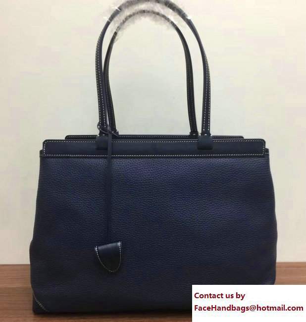 Goyard Bellechasse Biaude Tote Bag Leather Dark Blue