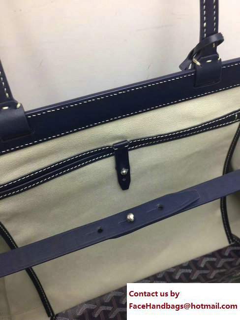 Goyard Bellechasse Biaude Tote Bag Leather Dark Blue