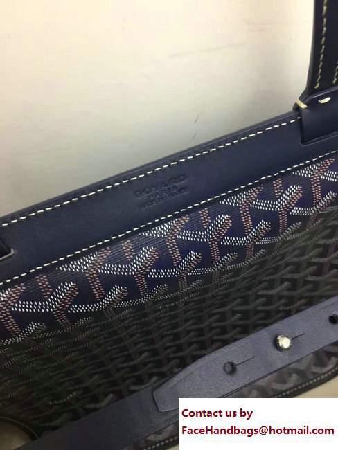 Goyard Bellechasse Biaude Tote Bag Leather Dark Blue