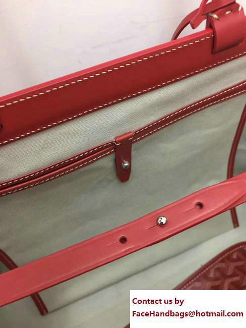 Goyard Bellechasse Biaude Tote Bag Leather Red