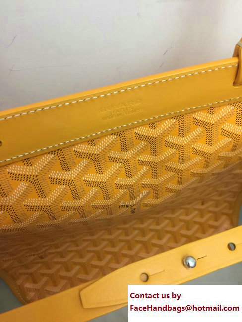 Goyard Bellechasse Biaude Tote Bag Leather Yellow