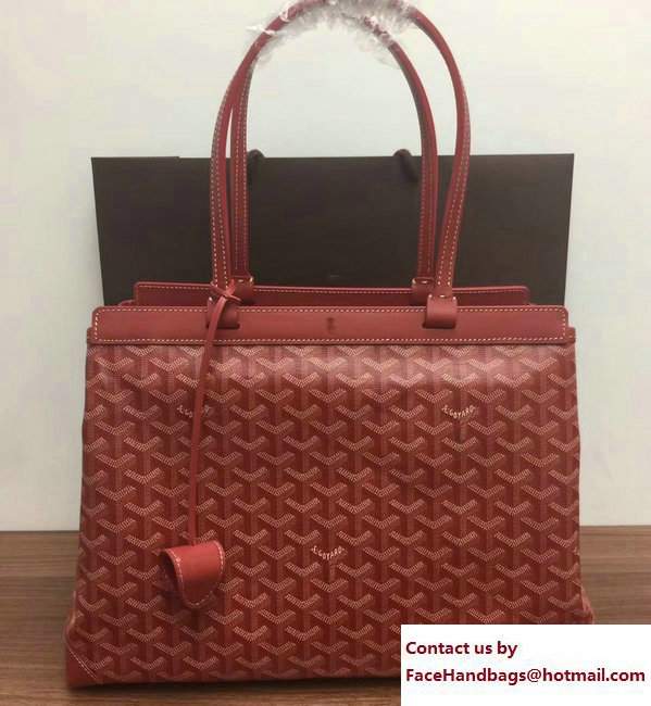 Goyard Bellechasse Biaude Tote Bag Red