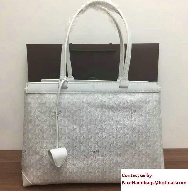 Goyard Bellechasse Biaude Tote Bag White