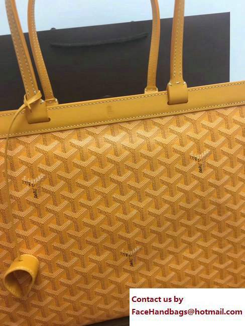 Goyard Bellechasse Biaude Tote Bag Yellow