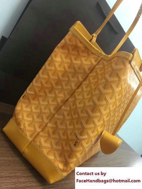 Goyard Bellechasse Biaude Tote Bag Yellow