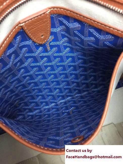 Goyard Logo Print Sac Hardy Pet Bag Blue