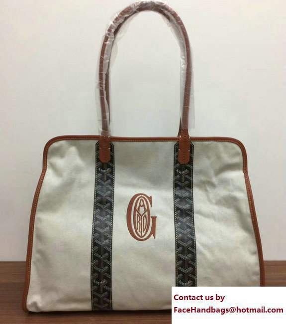 Goyard Logo Print Sac Hardy Pet Bag Brown