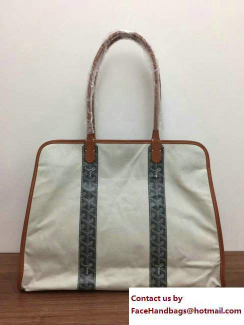 Goyard Logo Print Sac Hardy Pet Bag Gray