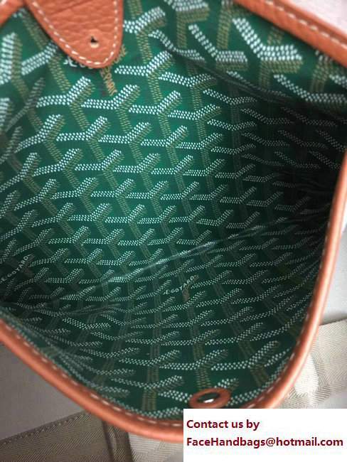 Goyard Logo Print Sac Hardy Pet Bag Green