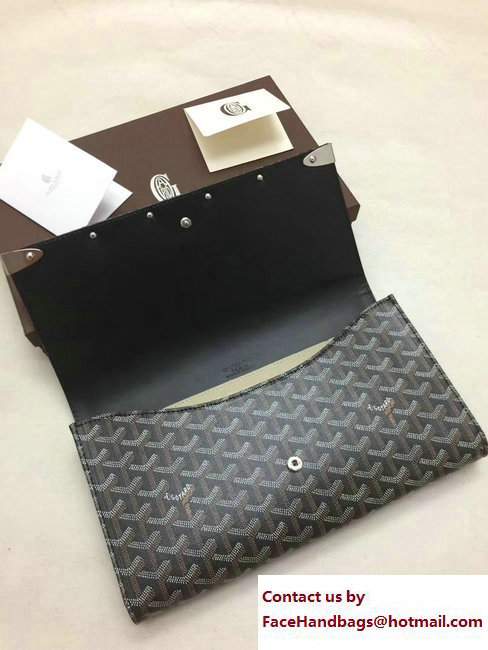 Goyard Monte Carlo Bois Clutch Bag Black