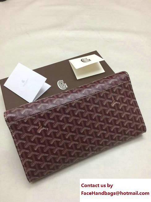 Goyard Monte Carlo Bois Clutch Bag Burgundy