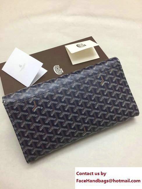 Goyard Monte Carlo Bois Clutch Bag Dark Blue