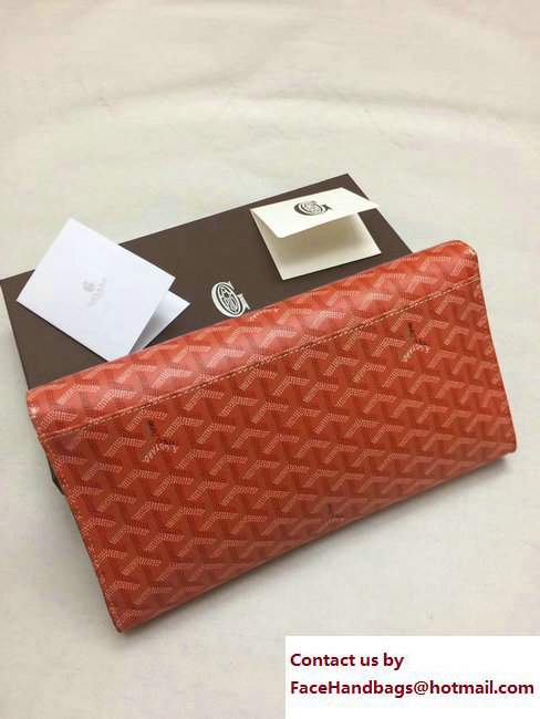 Goyard Monte Carlo Bois Clutch Bag Orange