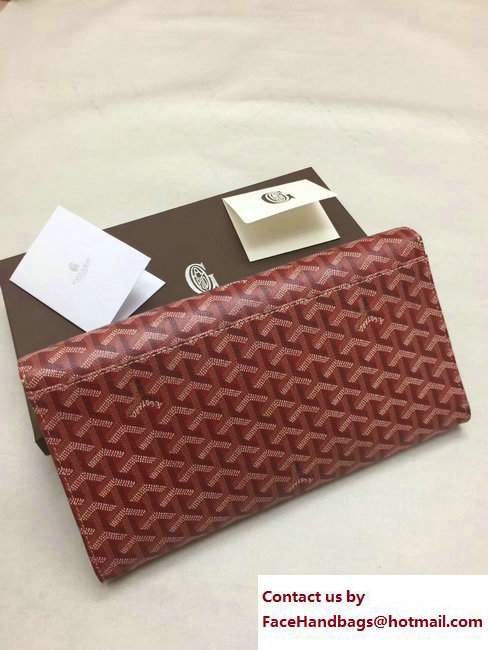 Goyard Monte Carlo Bois Clutch Bag Red