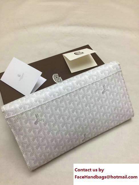 Goyard Monte Carlo Bois Clutch Bag White